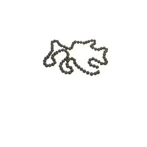 Black charcoal stone necklace 36 “ long no closure